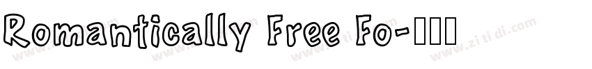 Romantically Free Fo字体转换